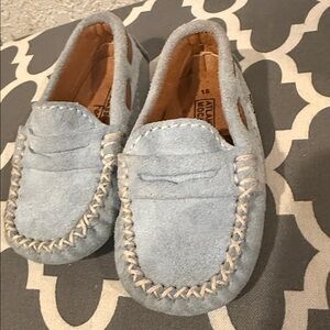 Atlanta Moccasins Blue Baby Shoes EU Size 18 US Size 3 Loafers